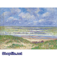 TSD3624 - Tranh sơn dầu nước ngoài mây và núi